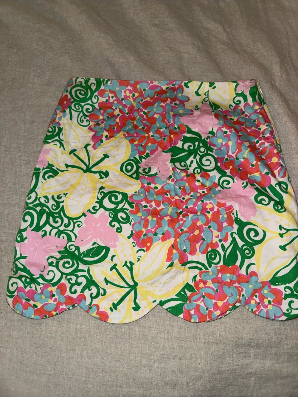Vintage lilly pulitzer Scalloped Mini Skirt